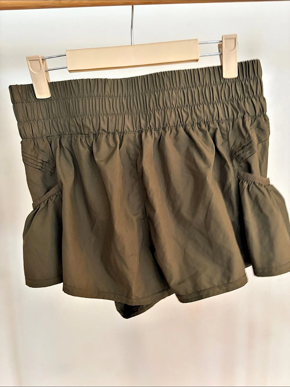 Free people movement Olive Athletic Shorts
